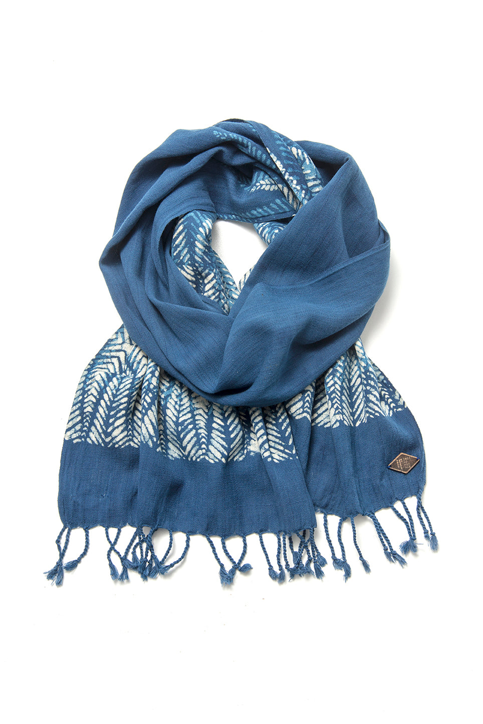 FEZA SCARF - mud resist block print