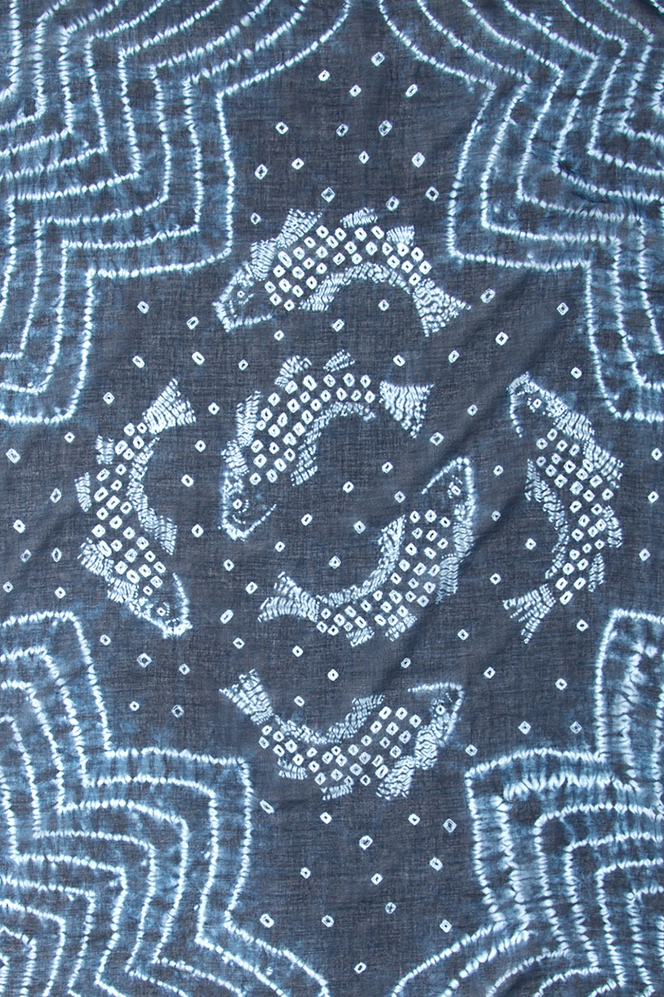 Carp Scarf - Bandhani Tie and Dye
