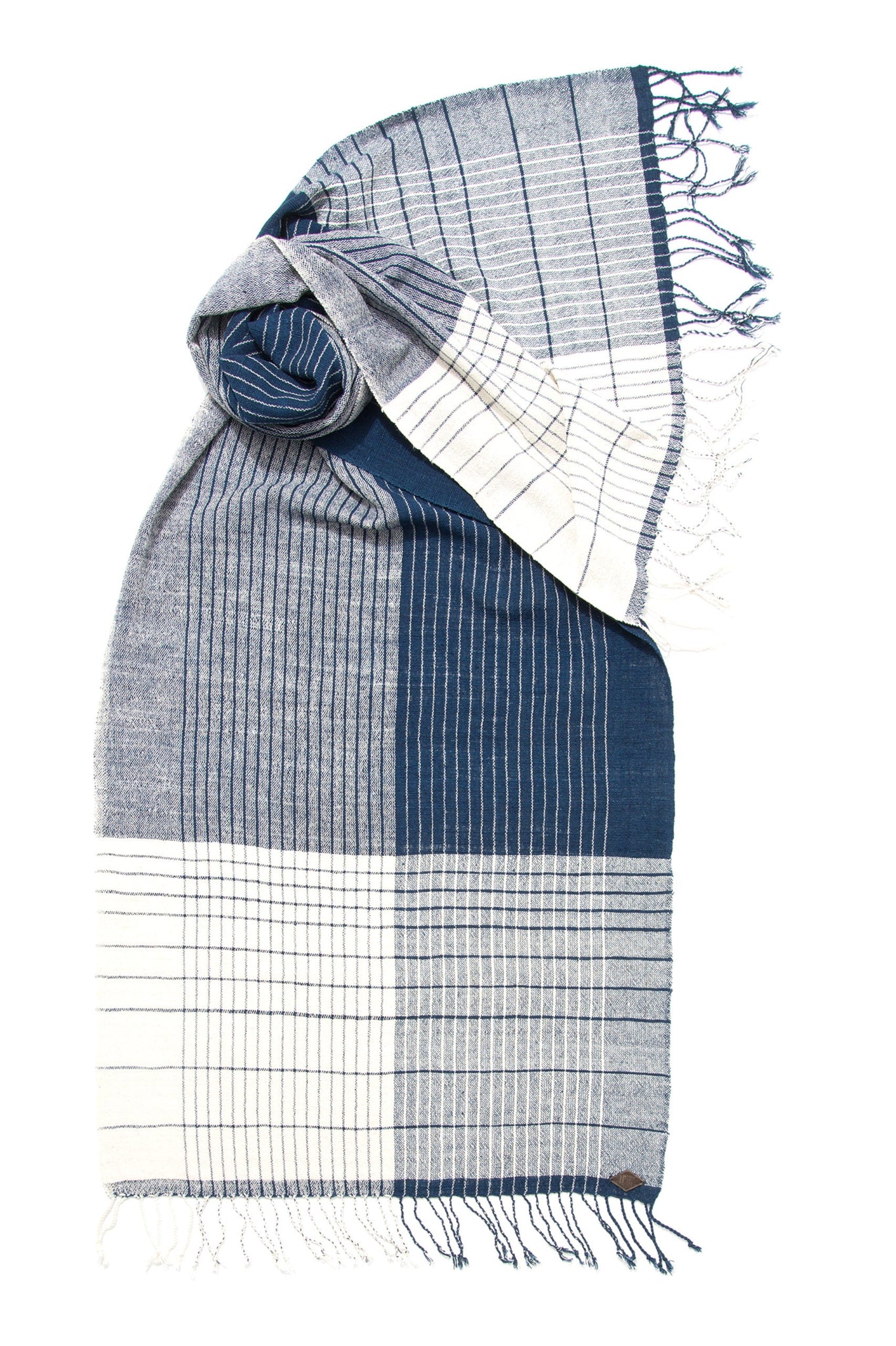 KUSHO SCARF - hand loomed checks