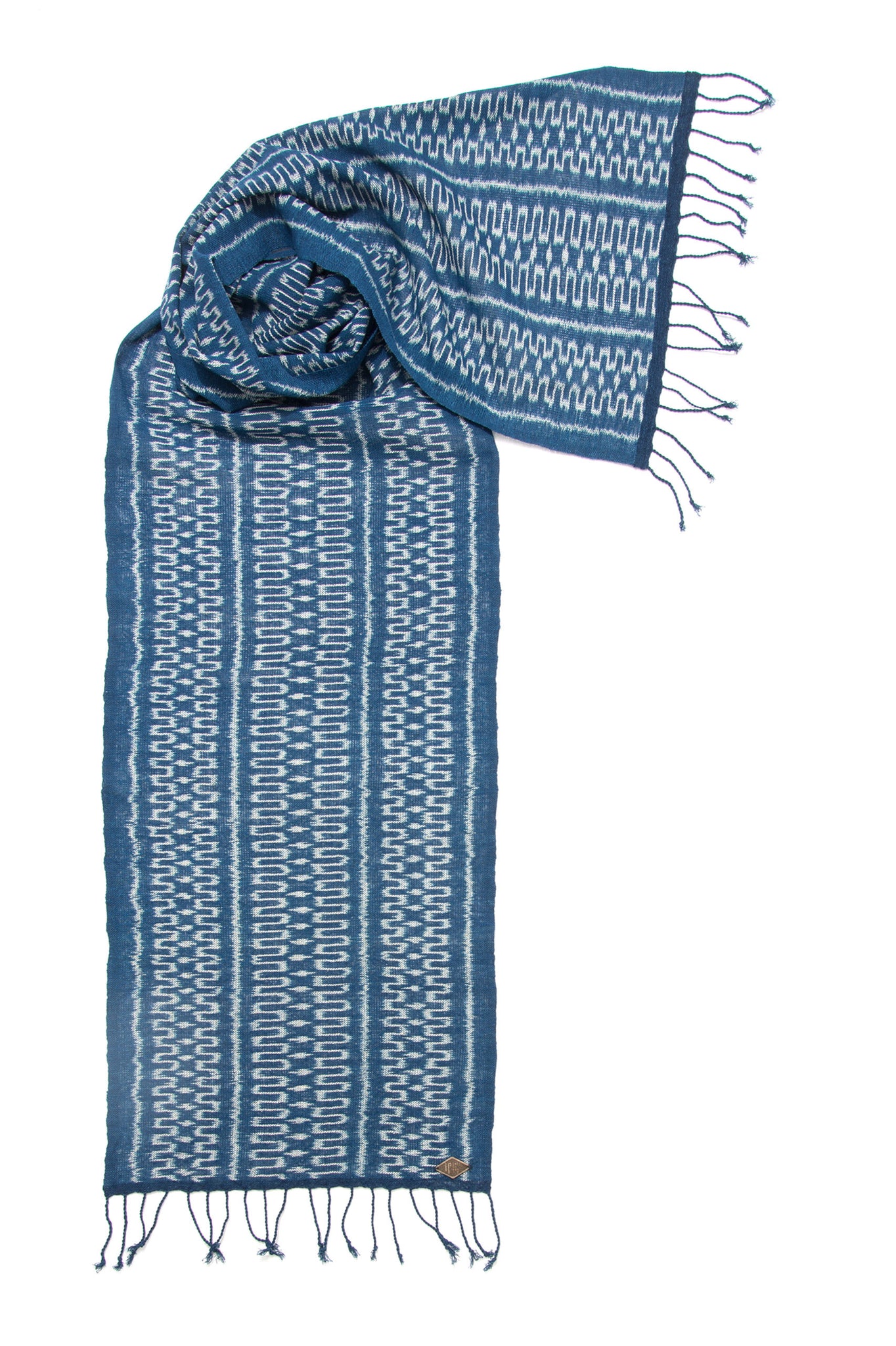 PYTHON SCARF - hand loomed ikat