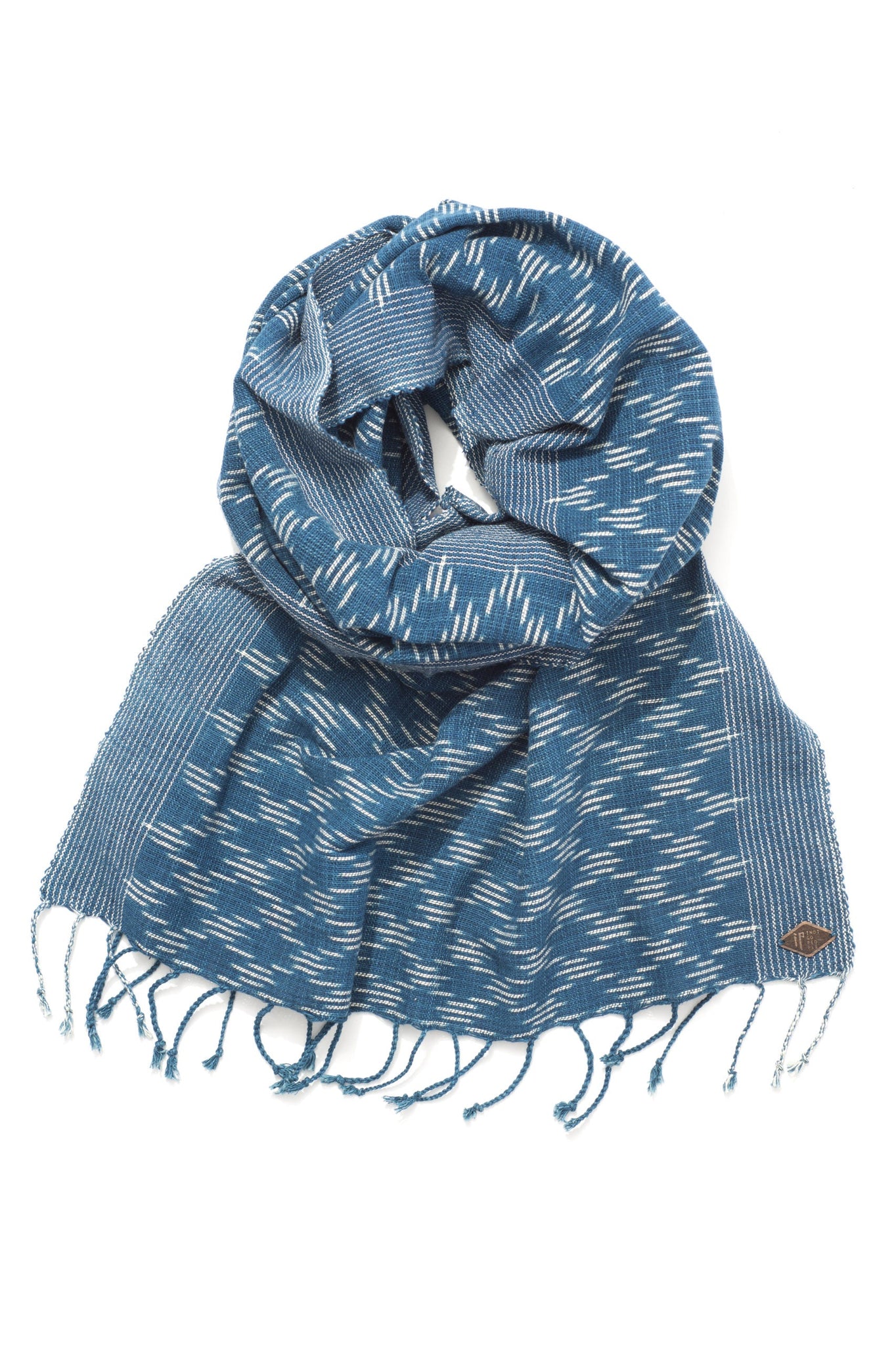 TANGLE SCARF - hand loomed ikat