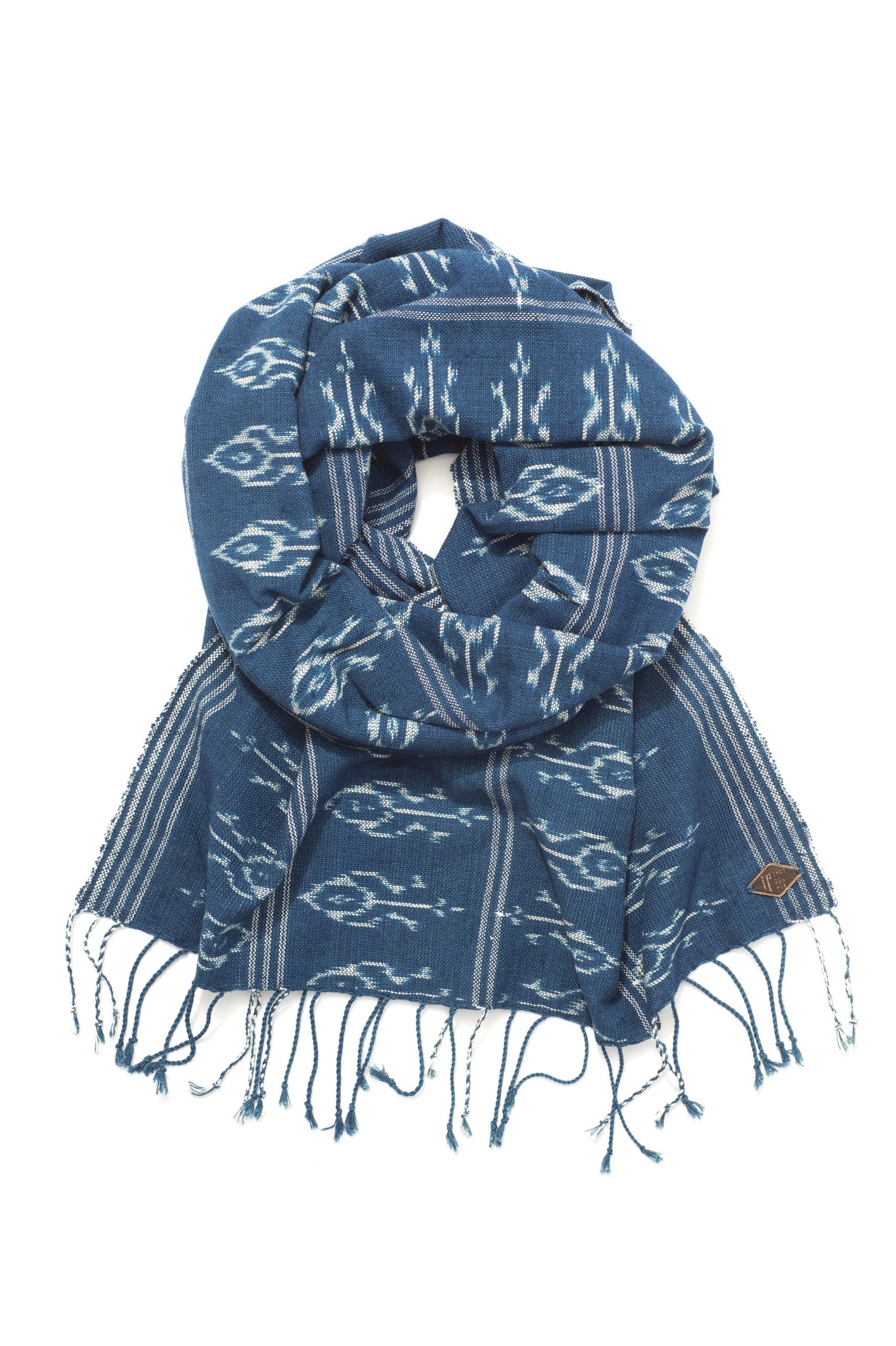 TULIP SCARF - hand loomed ikat