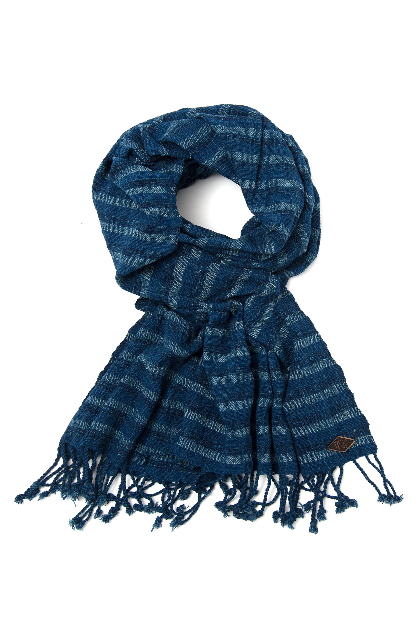 CREEK SCARF - hand loomed stripes