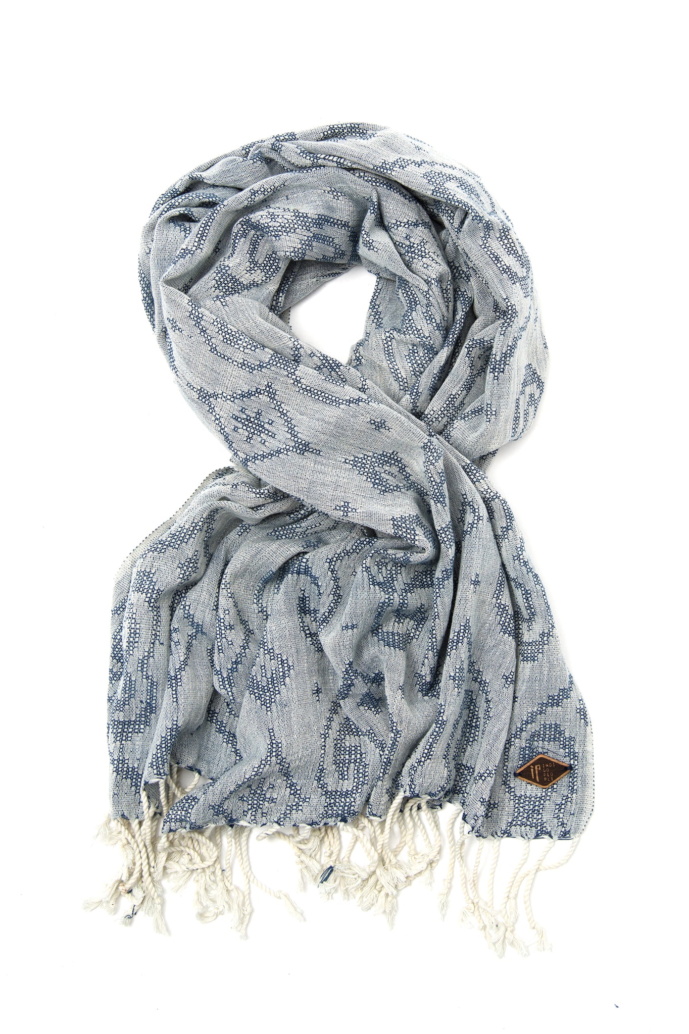 FENCE SCARF - hand loomed jacquard