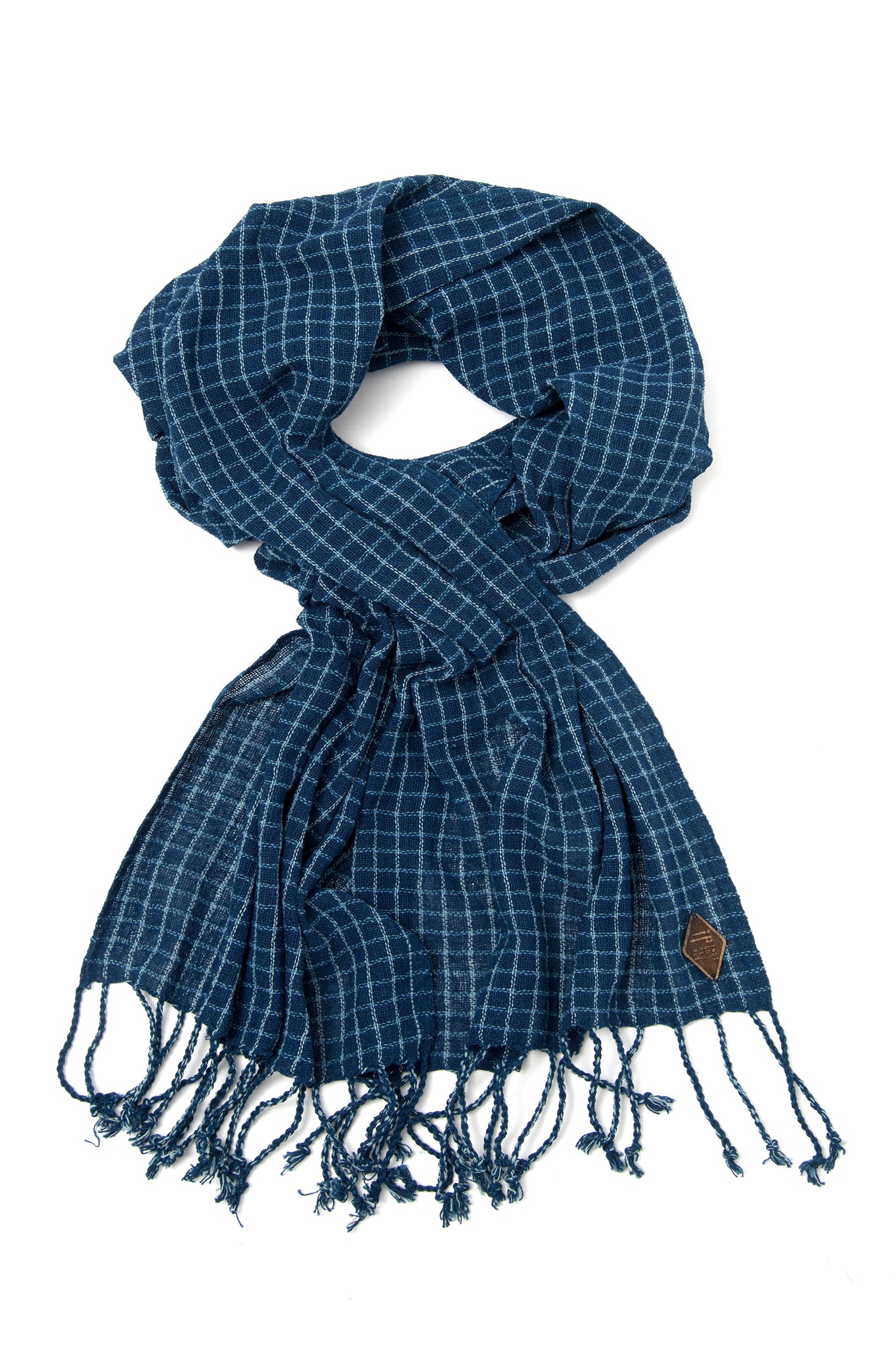 GRID SCARF - hand loomed checks