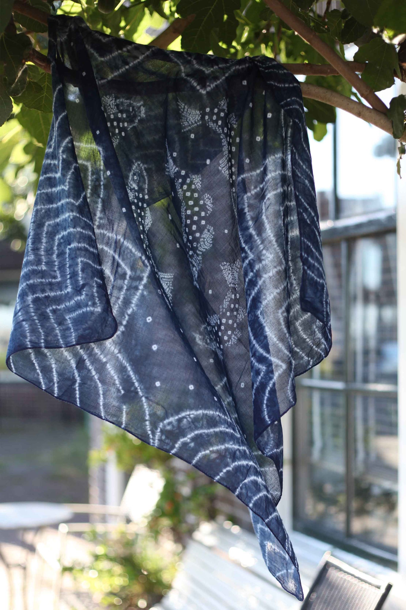 Carp Scarf - Bandhani Tie and Dye