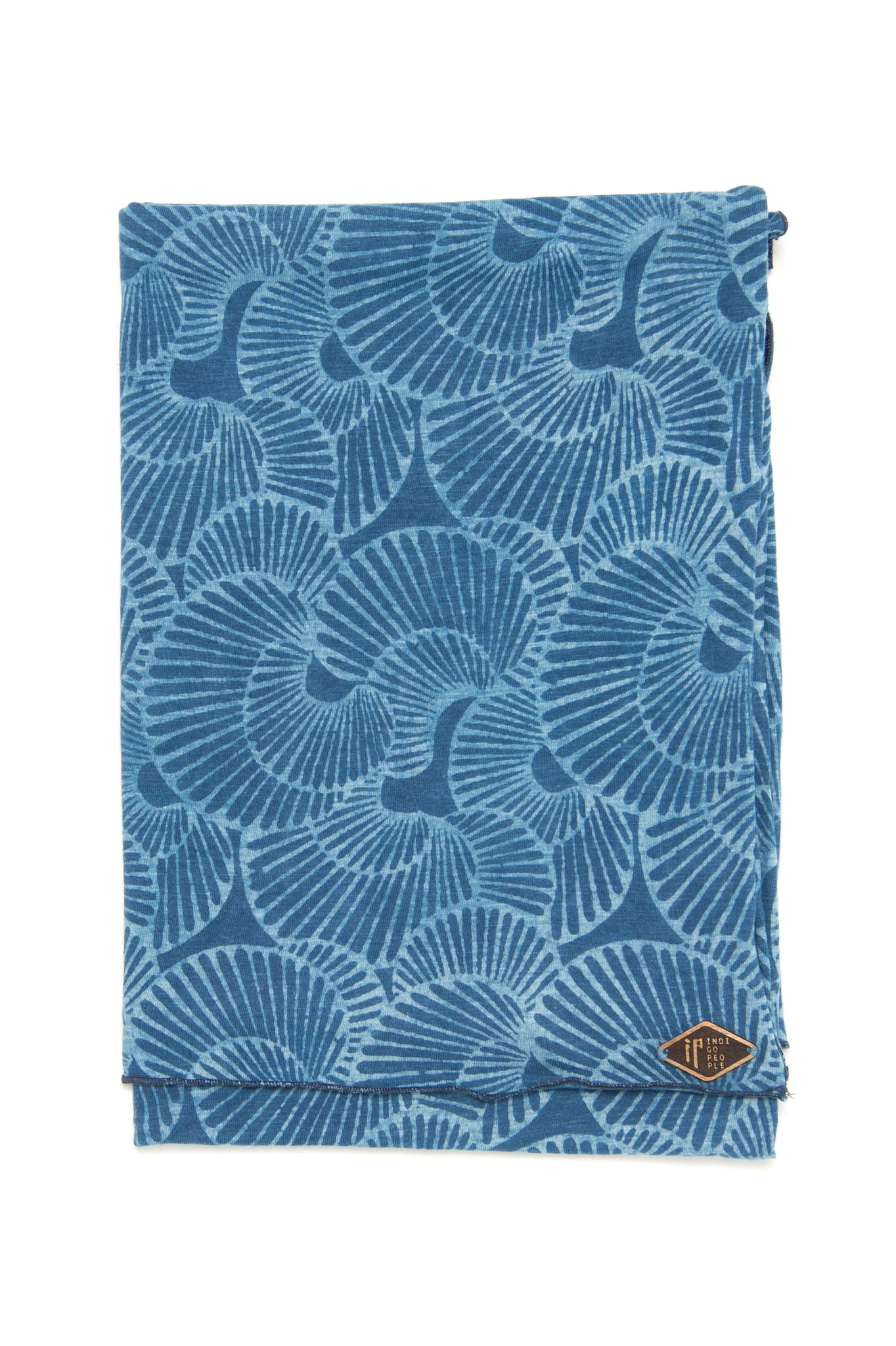 Shell Scarf - Mud Resist Block Print