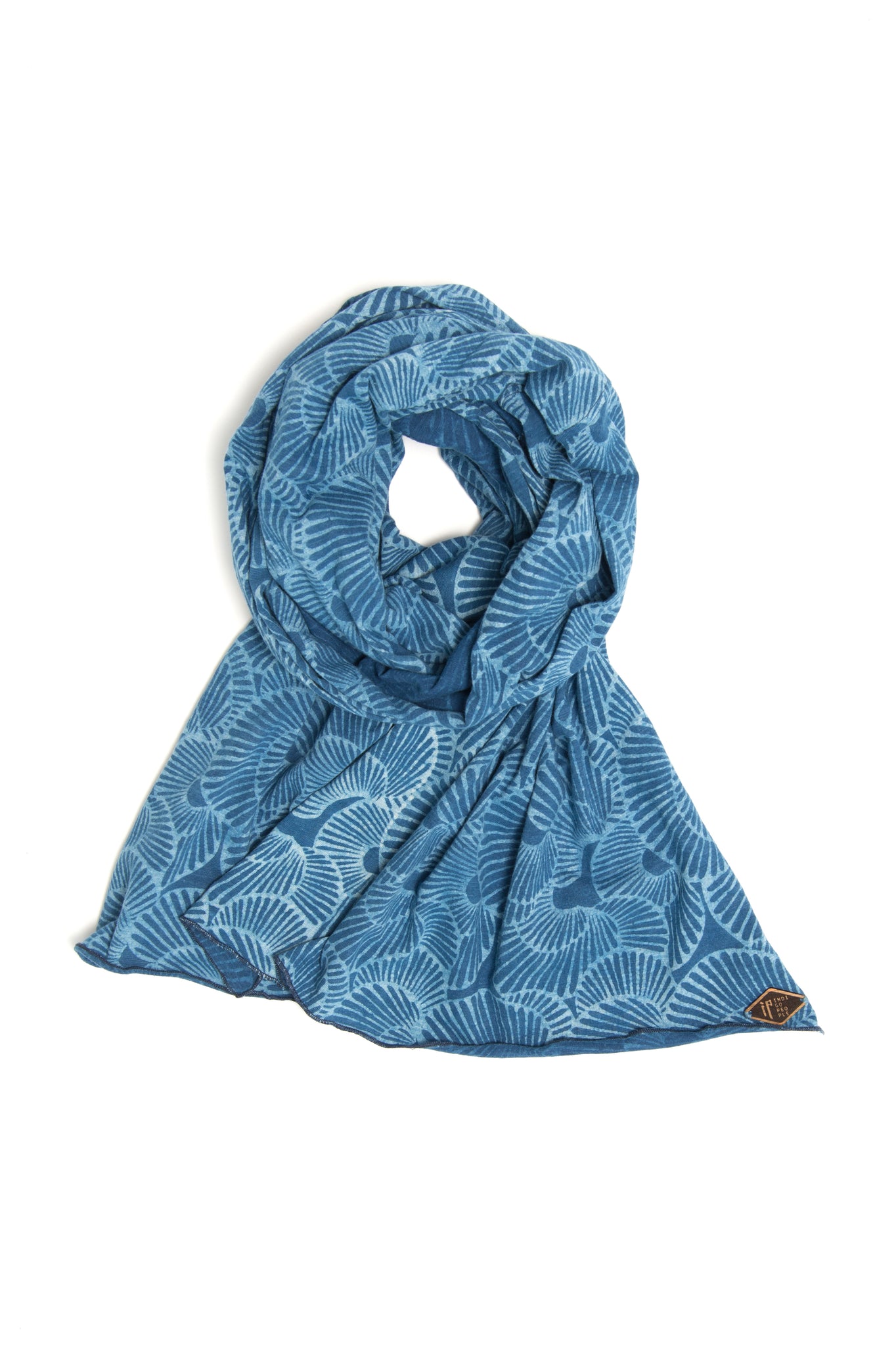 Shell Scarf - Mud Resist Block Print