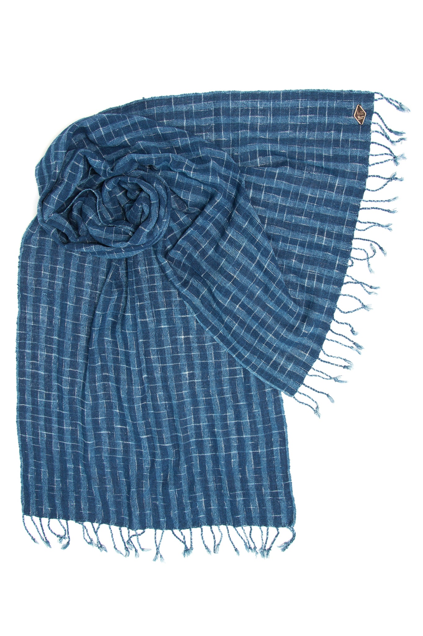 CREEK SCARF - hand loomed stripes