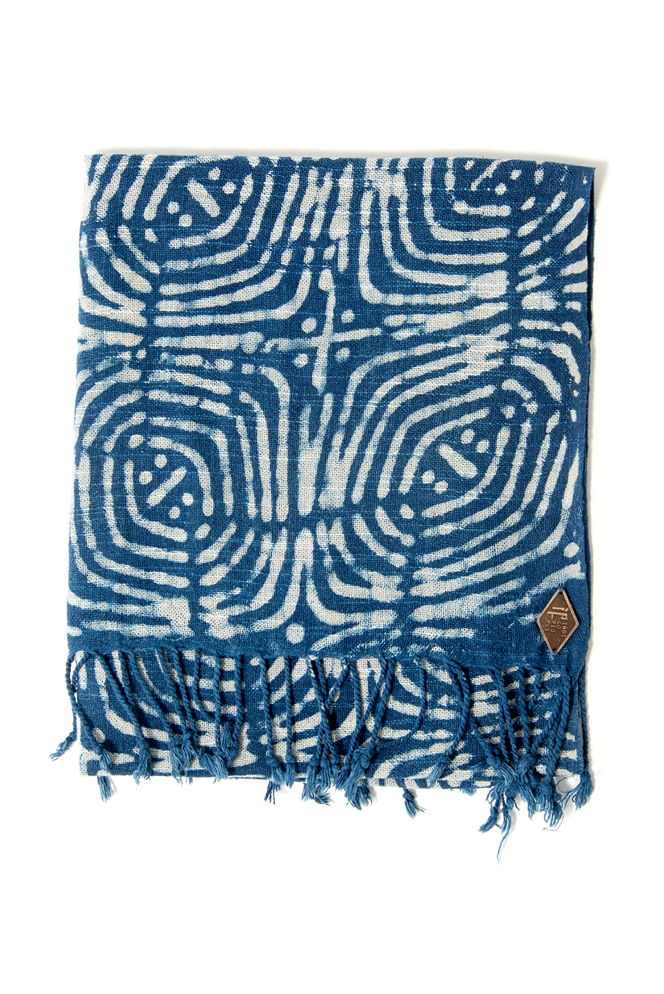 PADI SCARF - mud resist block print